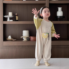 婴儿衣服秋季长袖哈衣宝宝秋装包屁衣2025新款韩版童装女童连体衣