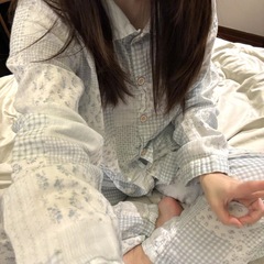 【売れ筋ショップ】女性用甘い花柄パジャマ春秋新作チェック柄長袖ズボンイン日本人学生ホーム