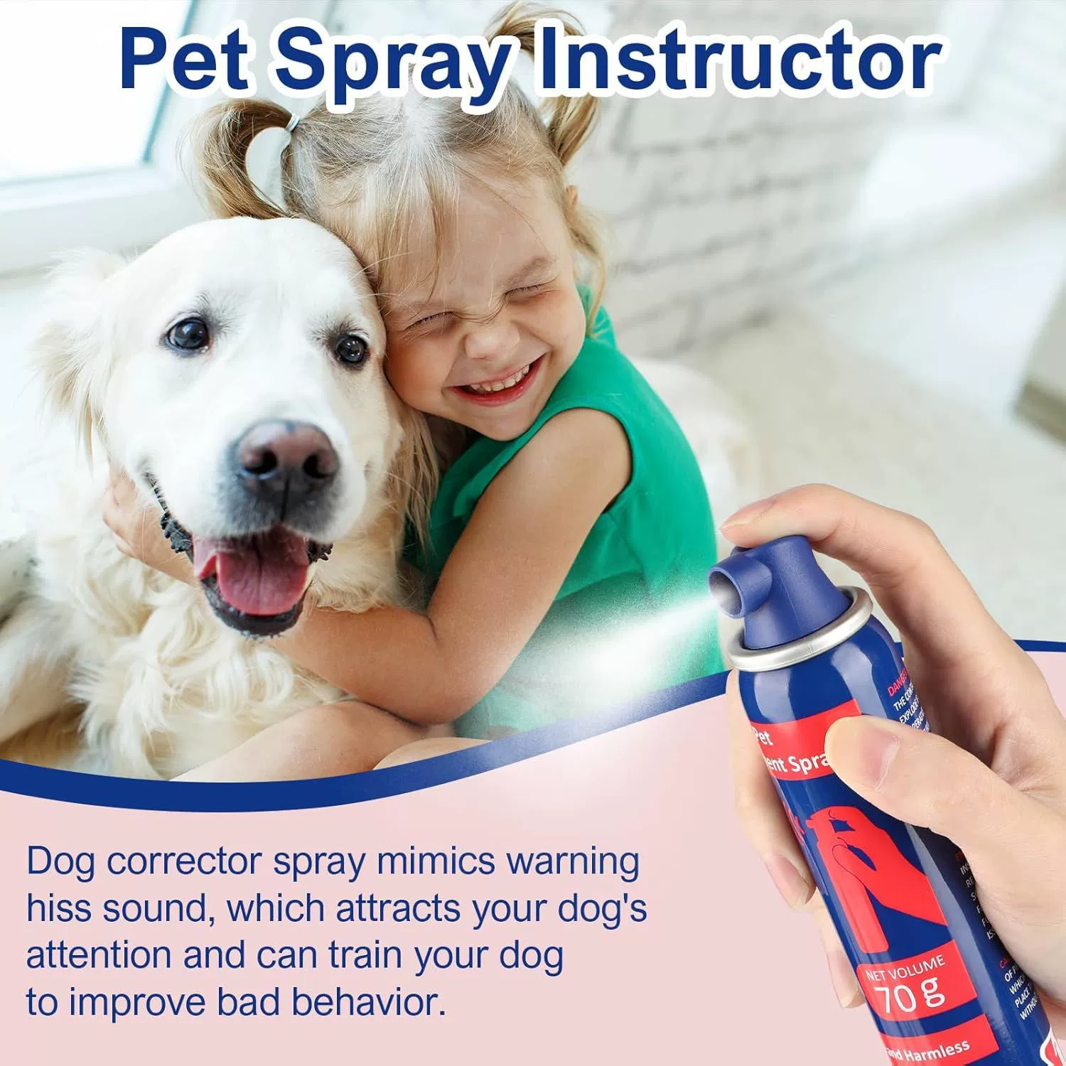 Спрей для ортеза домашних животных, спрей для дрессировки собак для предотвращения лая и нежелательного поведения