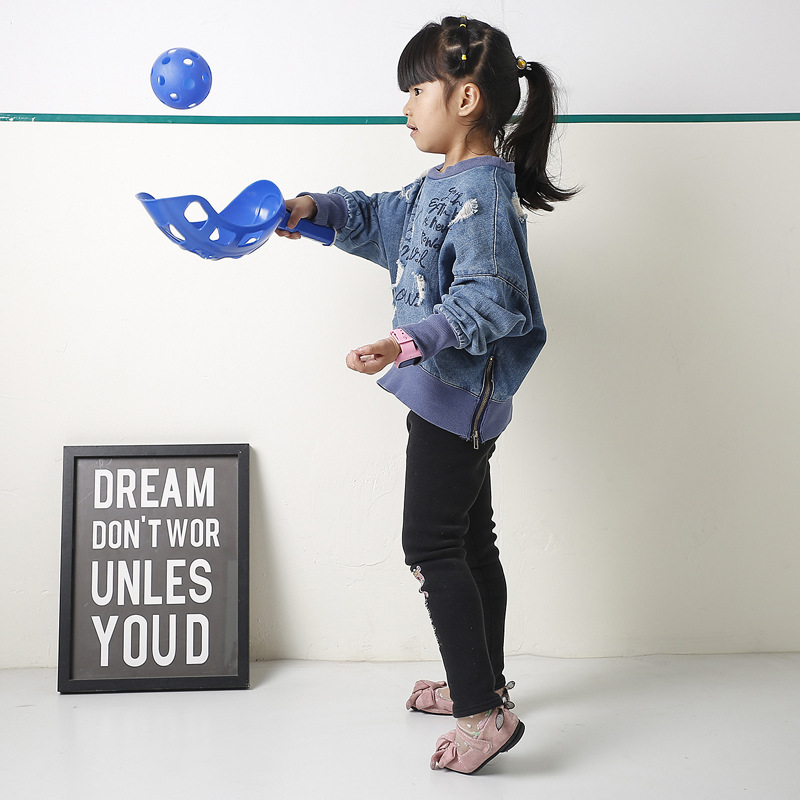 Juguete de educación temprana para padres e hijos receptor de pelota doble para niños