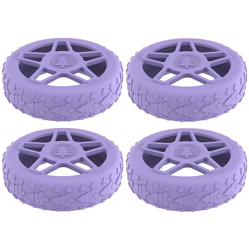 Caster shoesスーツケースホイールシリコン保護カバー耐摩耗性全包スーツケースホイールシリコン保護カバー