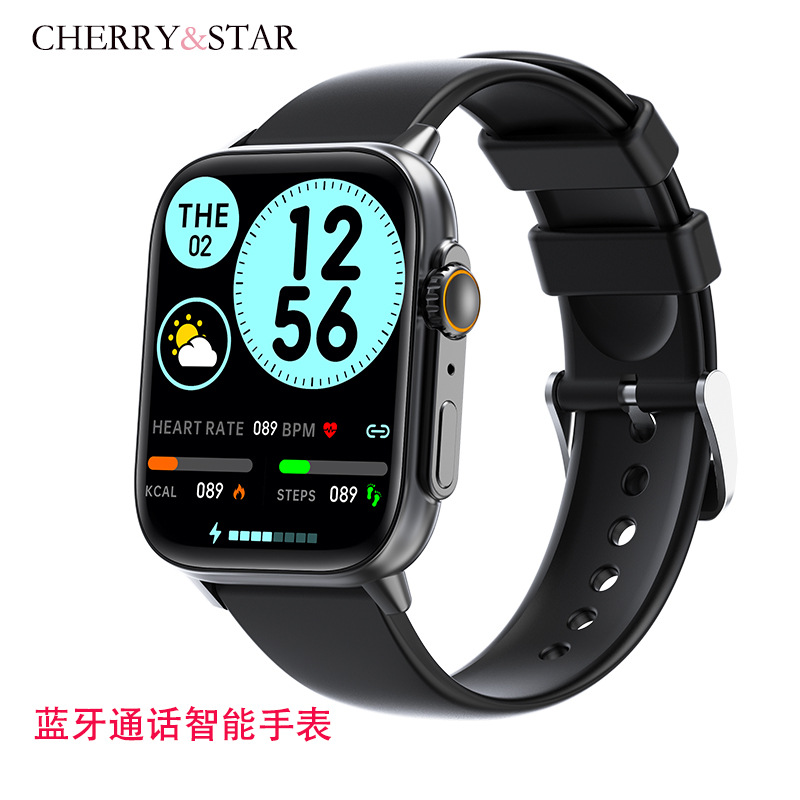 QS12 body temperature blood pressure blood oxygen heart rate multi exercise mode SOS voice assistant Bluetooth call smart watch