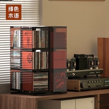 黑胶唱片架旋转磁带架cd架大尺寸黑胶存放架高级感展示架2025新款