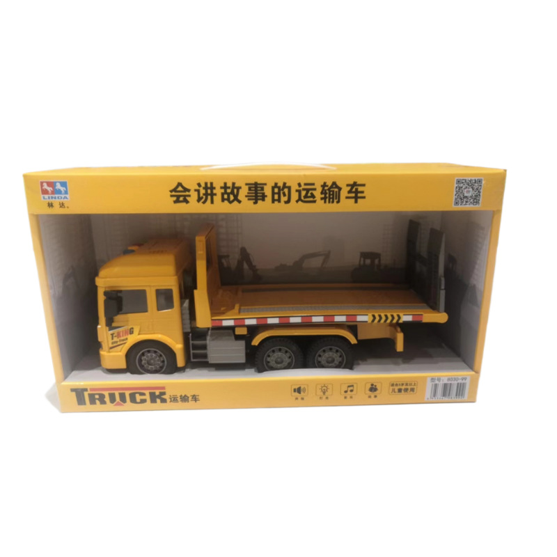 Linda historia contando la inercia del coche de juguete de los niños ingeniería de la música coche de bomberos policía coche mezclador camión vehículo todoterreno al por mayor