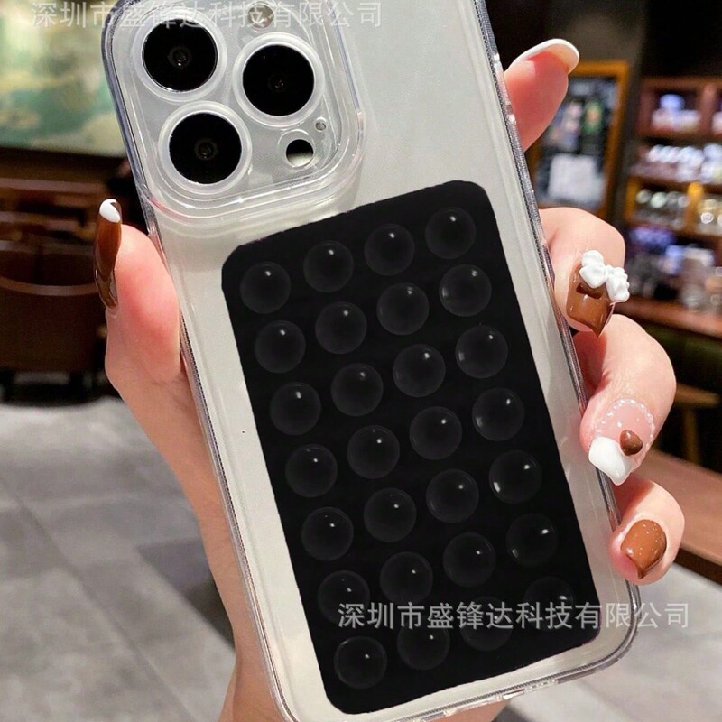 工厂批发硅胶吸盘支架 方形双面手机硅胶吸盘 28粒硅胶手机吸盘|undefined
