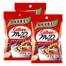 日本进口卡乐比Calbee 富果乐水果麦片水果谷物颗粒50g/袋 随身包