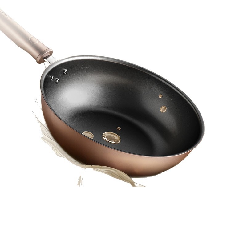 Joyoung ノンスティック中華鍋家庭用中華鍋電磁調理器石炭ガスストーブユニバーサルポットセラミック 0 テフロン平底|undefined