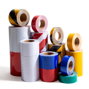 Micro prism reflective film Road pile night reflective paste highlight reflective tape traffic Film warning logo double color twill