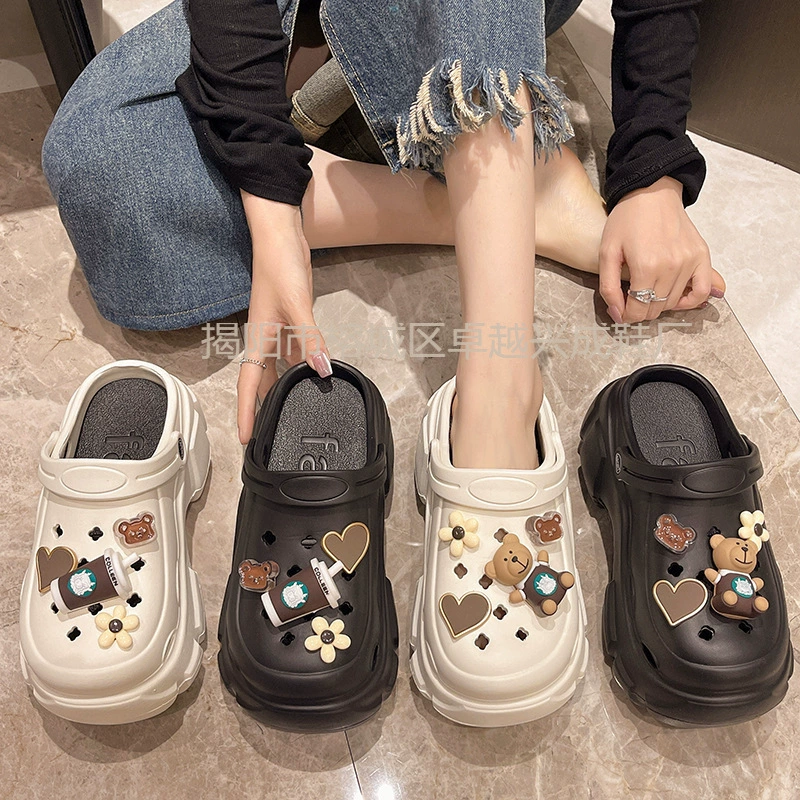 EVA Net красный конверт пещерная обувь женская мода дышащая мягкая толстая подошва круиз