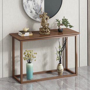 New Chinese Style Entrance Table Wall Side Table Long Strip Narrow Table Home Solid Wood End View Table Decorative Cabinet
