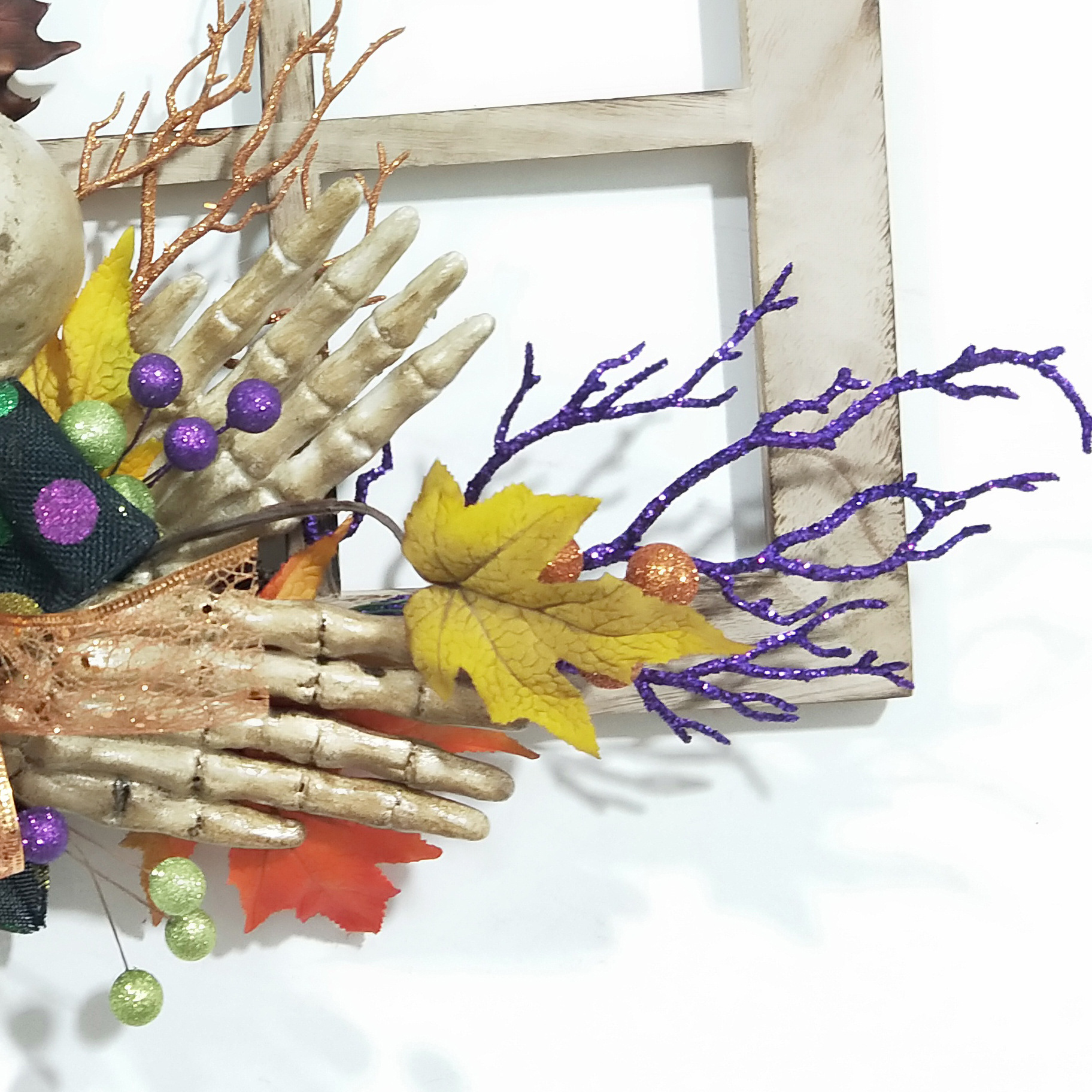 Fábrica directa productos de halloween anillo de la bola de halloween festival de otoño anillo de ratán de pascua festival independiente anillo de ratán