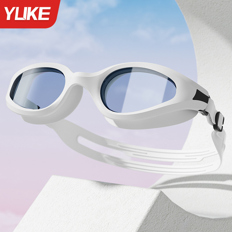 Set de Gafas de Natación de Policarbonato, Impermeable y Antiempañante