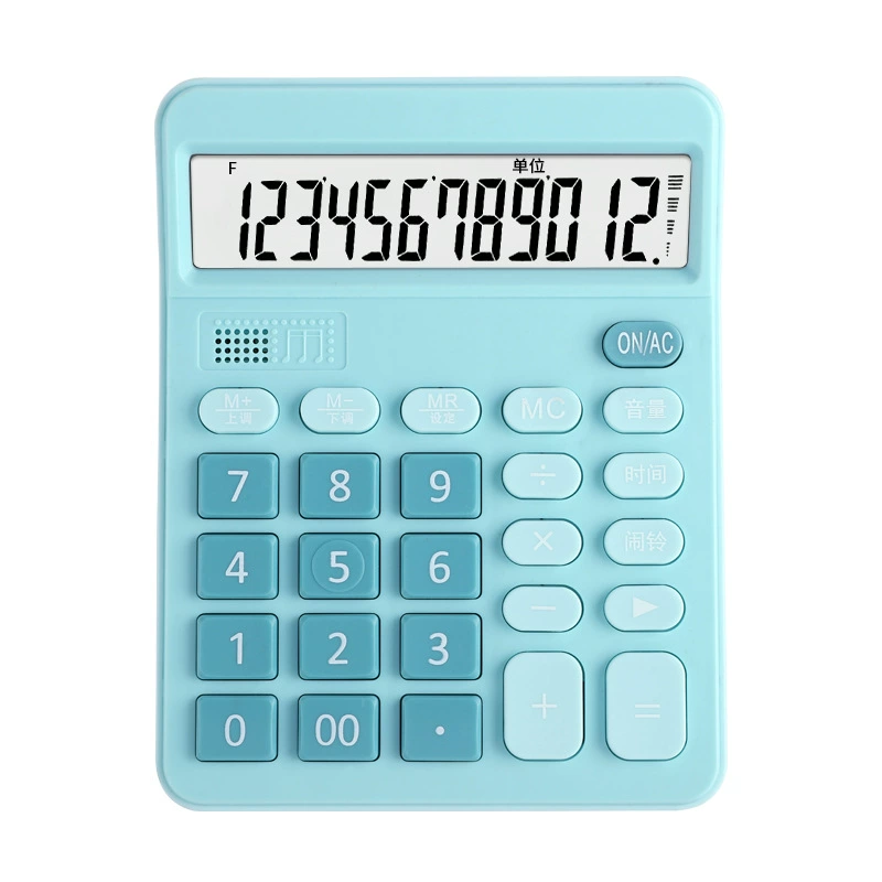 Калькулятор 837, 12-битный солнечно-двойного питания, студентский, цветной, офисная закупка, оптом