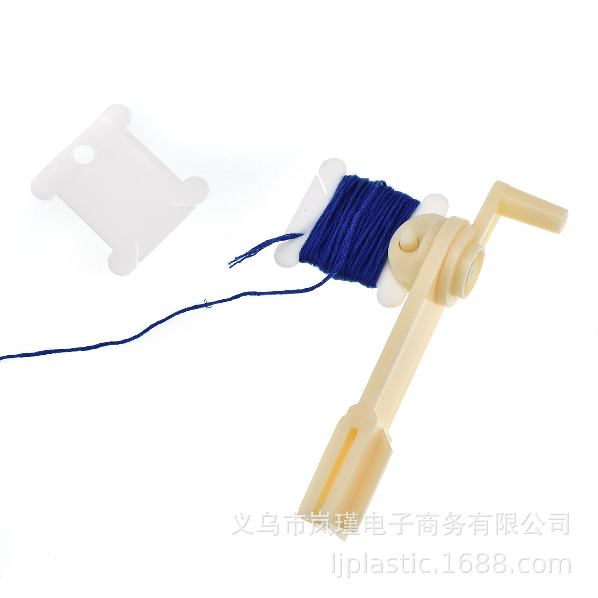 便携手动毛线收绕机 十字绣线摇线缠线编织器多用途绣线收纳配件
