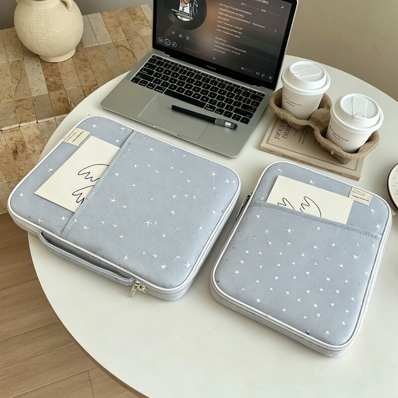 Ins Niche Laptop Bag 14inch Handbag High-End Shockproof Protective Case iPad 11inch Storage Bag