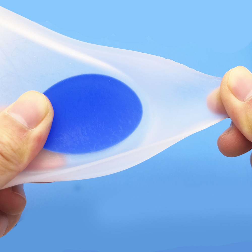 Aumento de la altura interior a prueba de golpes Plantilla de silicona transparente hombres y mujeres anti-dolor resistente a la presión talón cómodo almohadilla de tamaño medio almohadilla de silicona cuatro estaciones almohadilla completa
