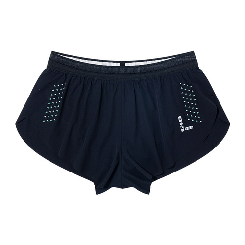 Zero-Resistance Marathon Three-Part Running Shorts for Men and Women, Track Training, Quick-Drying, Loose, Anti-Bleeding, Fitness Sports Pants