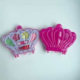 跨境儿童玩具化妆盒炫彩眼影可水洗腮红女孩过家家唇膏公主彩妆盒