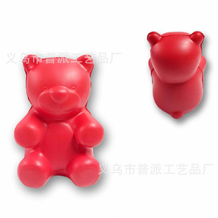 Cross-Border Popular Pu Foam Bear-Shaped Stress Relief Toy, Bear Stress Ball, Cute Bear Toy