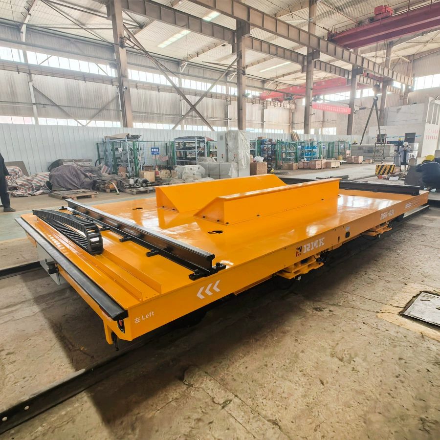 Интеллектуальный рельсовый автомобиль 63 тонны RGV с перекрестной мобильной электрической платформой
