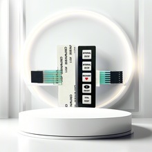 薄膜开关 健身设备控制器薄膜按键开关面板 PET导电按键标贴