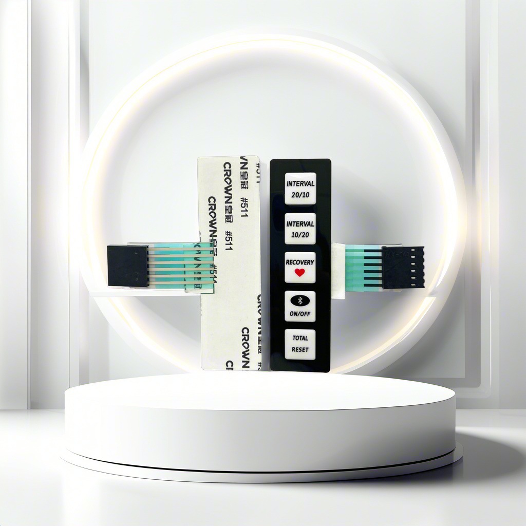 薄膜开关 健身设备控制器薄膜按键开关面板 PET导电按键标贴