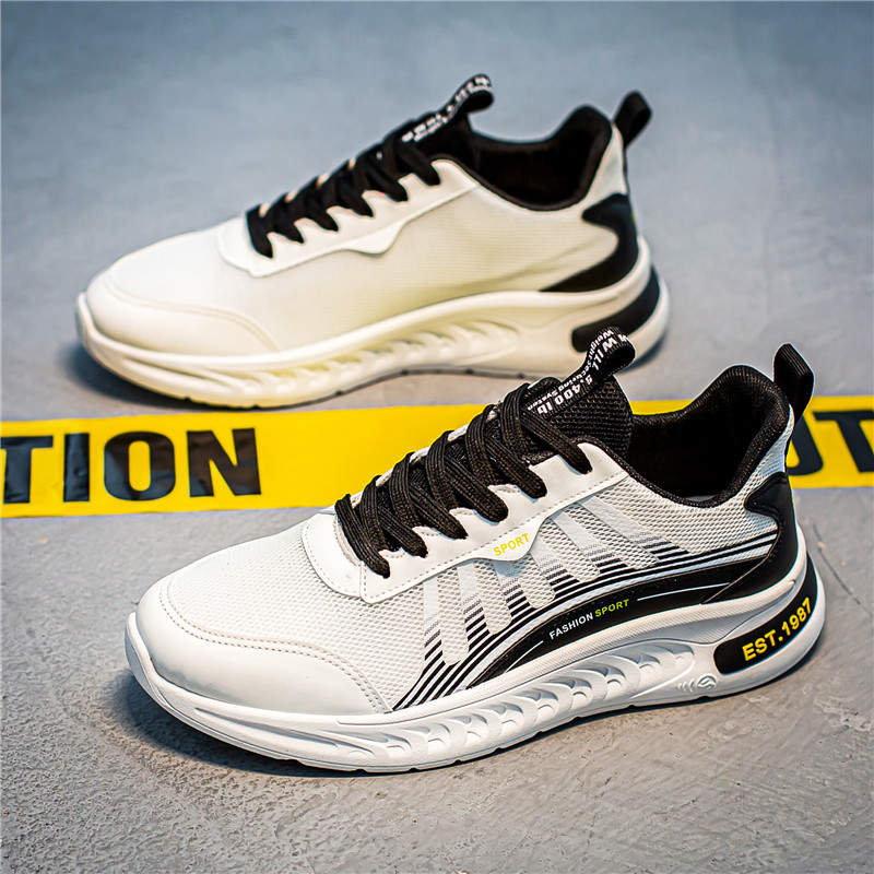 Ademende heren hardloopschoenen met luchtkussen en hoogtezool_voghion.com