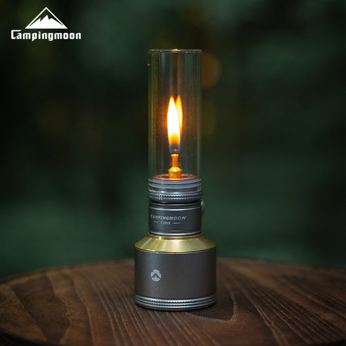 CAMPINGMOON D model three-color optional outdoor camping gas atmosphere lamp temperature-resistant glass lampshade