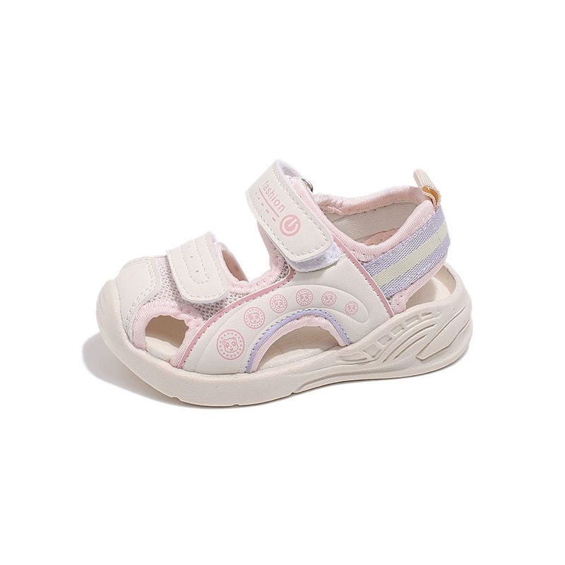 Дышащие летние детские нескользящие сандалии, мягкая подошва