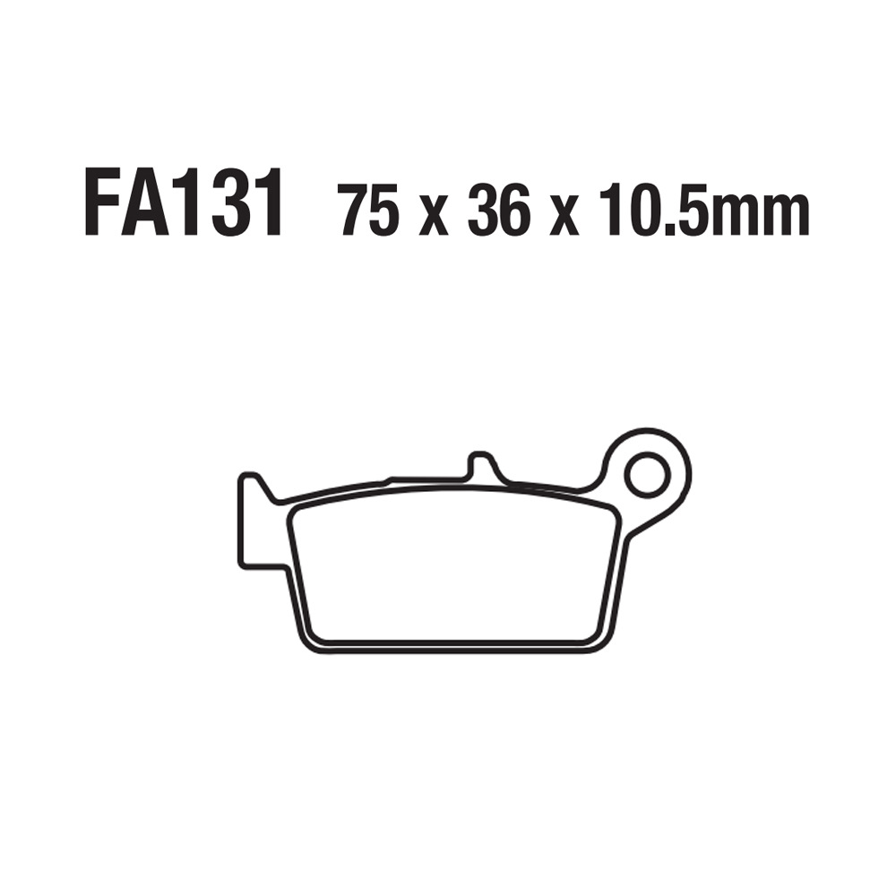 Motocicleta sinterizada base de cobre de aluminio de aluminio FA131 DR RM XR KX KLX 125 250 300