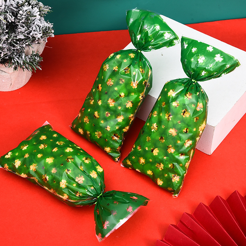 现货玻璃纸袋糖果面包零食包礼品袋OPP平口袋子扎丝密封袋亚马逊