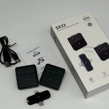 跨境SX32无线领夹方形麦克风直播收音话筒SX9/J13高端录音麦克风