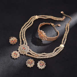 Flower Jewelry Set Bridal Wedding Banquet Fashion Hot Sale A