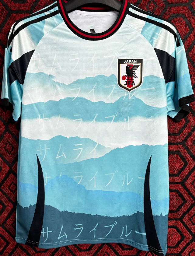 Paisaje azul japonés