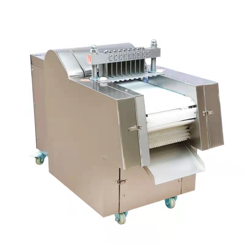 全自动剁鲜鸡块机 小型快速切排骨机 商用切冻白条鸡块机 剁块机