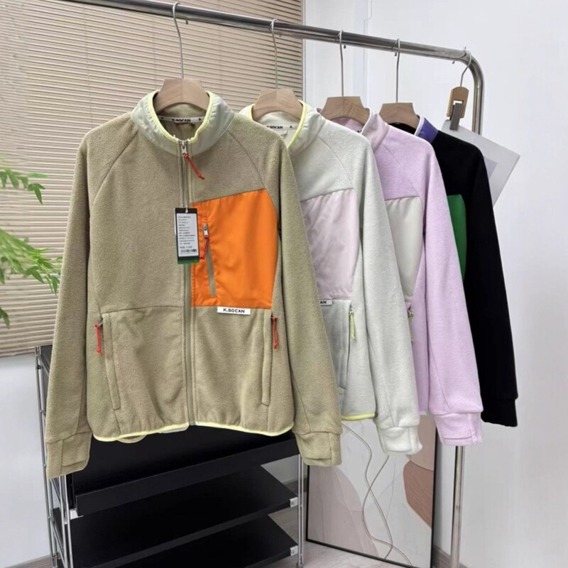 Men's and Women's Couple Style Outdoor Mountaineering Fleece Sweatshirt, Color-Blocking Fleece Casual Stand-Collar Sweatshirt, Fashionable Jacket Men's and Women's Couple Style Outdoor Mountaineering Fleece Sweatshirt, Color-Blocking Fleece Casual Stand-Collar Sweatshirt, Fashionable Jacket