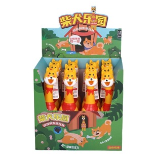 New exotic environmental protection pvc vinyl Shiba Inu leather ring toy children's sounding Shiba Inu dog whole person vent toy