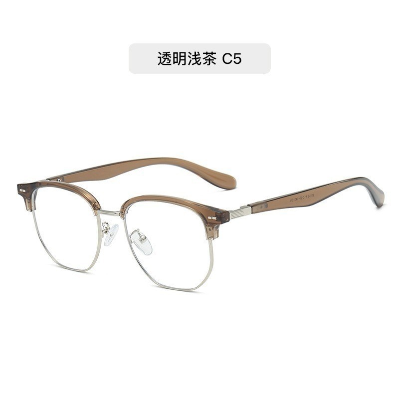 Nuevo miopía ultra ligera TR90 antiluz azul con grados Sven marco de gafas de luz plana gran marco de gafas de medio marco para hombres