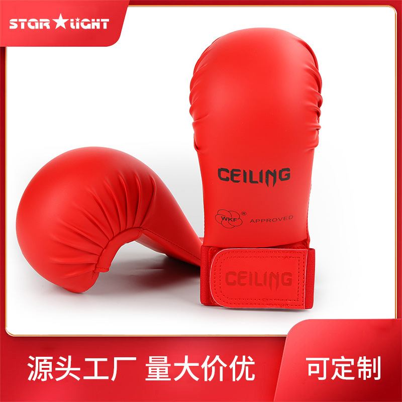 Customized Karate Gloves, Sanda Boxing Gloves, Karate Competition Training Protective Gear, Professional Hand Protection Equipment