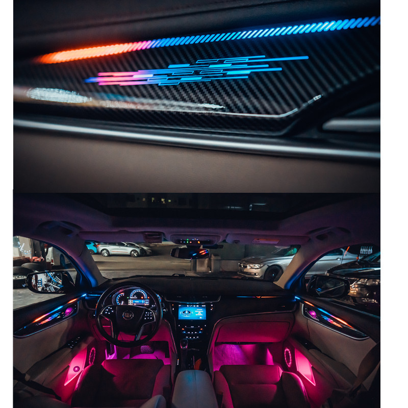Aplicable a 13 - 18 años Cadillac atmósfera luz XTS atmósfera luz dinámica ilusión de color flujo de luz modelo