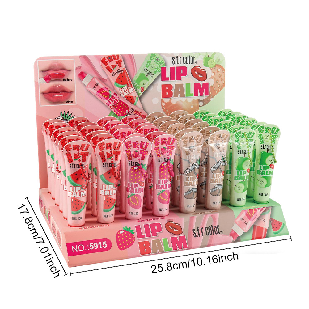 Desvanecer las marcas labiales, hidratar, hidratar, mejorar el tono natural, los labios gordurosos, el gusto puro, el sabor a la fruta, el bálsamo labial image 5
