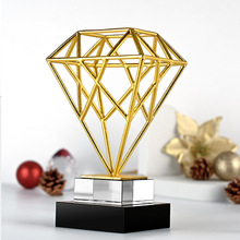 金属创意钻石水晶奖杯个性定 制高档定做奖牌MPV纪念品年会颁奖