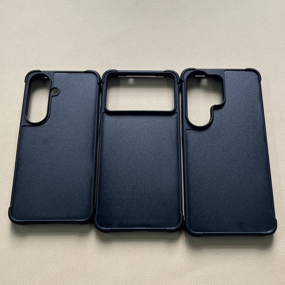 适用三星S26ultra四角气囊防摔凹槽二合一素材S26EDGE黑色凹槽壳