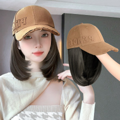 PEAC Hat Wig Combo: Stylish Baseball Cap with Lifelike Synthetic Hair—Perfect for Long, Trendy Looks!