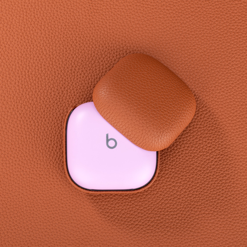 Suitable for Beats Fit Pro earphone case Hermes litchi grain cowhide earphone protective cover Factory Direct sale