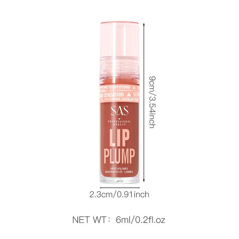 SAS belleza estilo explosivo transfronterizo venta caliente brillo de labios realce de labios nacarado esmalte de labios hidratante e hidratante al por mayor SAC131