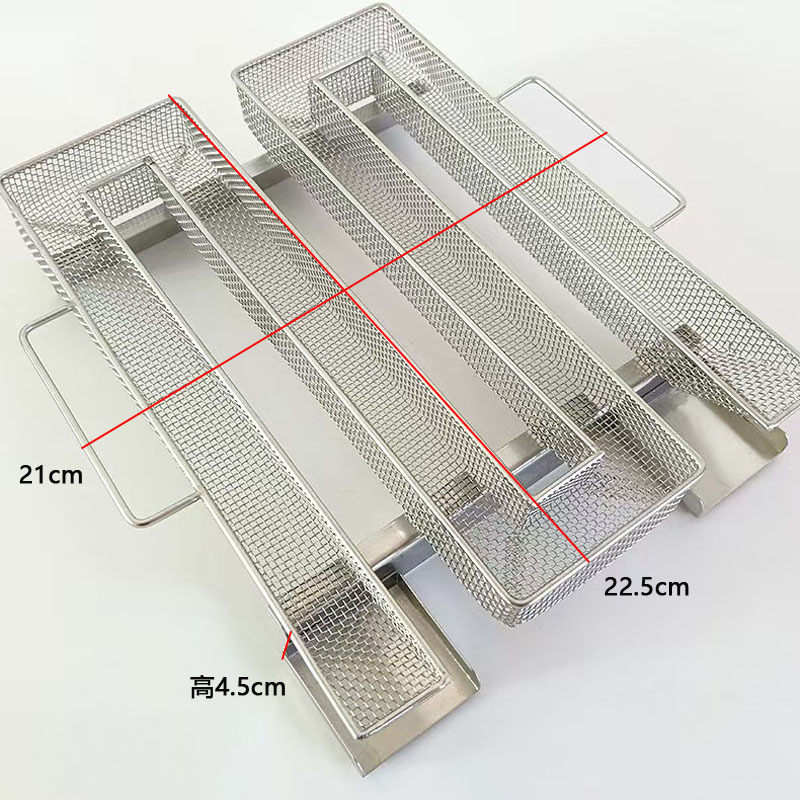 バーベキューネット長方形冷煙発生器BBQM型くすぶりバスケット円形304ステンレス製くすぶりボックスメーカー|undefined