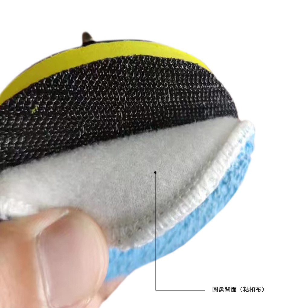 超極細繊維粘着式スポンジ丸型タオル、毛足のあるクリーニングタオル、研磨・ワックスがけ、掃除機用タオル、車用洗車タオル