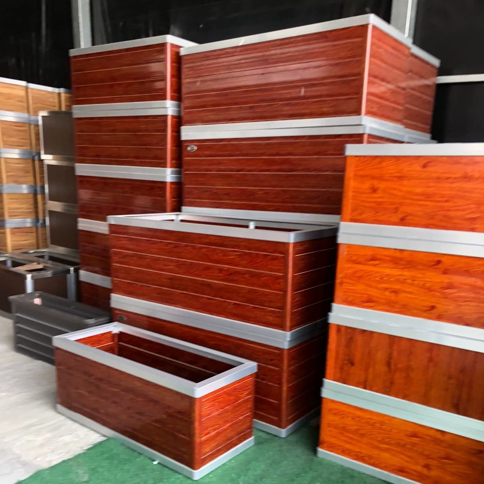 Открытый алюминиевый сплав цветочный ящик прямоугольный сад цветочный желоб