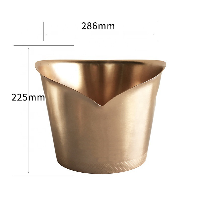 Cubo de hielo Barril de hielo de barra comercial Cubo de champán de gran capacidad de acero inoxidable Cubo de cerveza Cubo de hielo de celebridades de Internet KTV Cubo de partículas de hielo